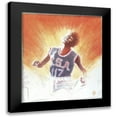 thumbnail image 1 of Unknown 12x13 Black Modern Framed Museum Art Print Titled - Determination - woman Runner, 1 of 5