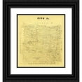 thumbnail image 1 of Unknown 12x13 Black Ornate Wood Framed with Double Matting Museum Art Print Titled - King County Texas, 1 of 4