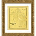 thumbnail image 1 of Unknown 12x13 Gold Ornate Wood Framed with Double Matting Museum Art Print Titled - Jackson County Texas - 1867, 1 of 4