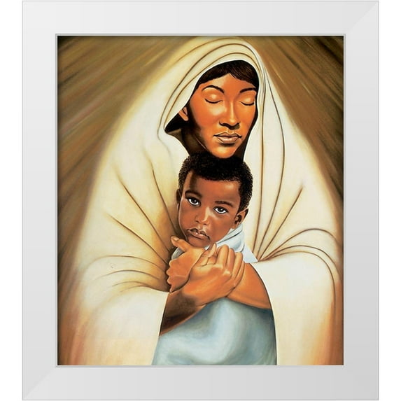 Unknown 12x13 White Modern Wood Framed Museum Art Print Titled - Mon Enfant