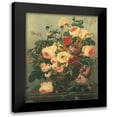 thumbnail image 1 of Unknown 12x14 Black Modern Framed Museum Art Print Titled - Antique Floral Vase, 1 of 5