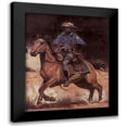thumbnail image 1 of Unknown 12x14 Black Modern Framed Museum Art Print Titled - Buffalo Soldier, 1 of 5