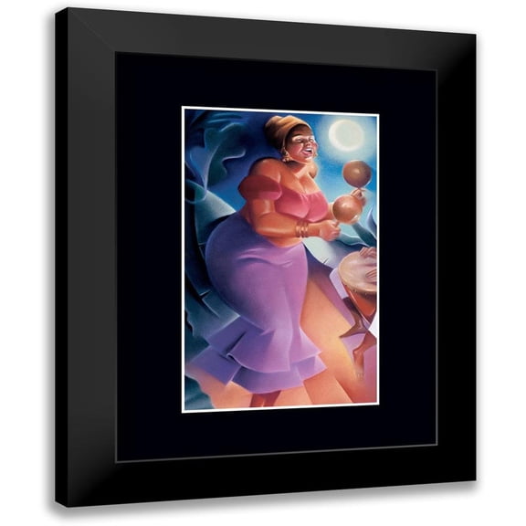 Unknown 12x14 Black Modern Framed Museum Art Print Titled - Cha-Cha-Cha