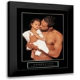 thumbnail image 1 of Unknown 12x14 Black Modern Framed Museum Art Print Titled - Character - Father and Child, 1 of 5