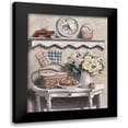 thumbnail image 1 of Unknown 12x14 Black Modern Framed Museum Art Print Titled - Flowers and Fruit, 1 of 5