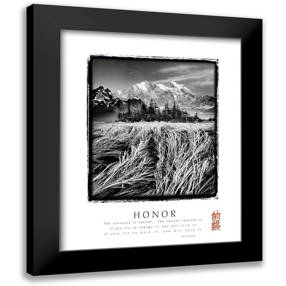 Unknown 12x14 Black Modern Framed Museum Art Print Titled - Honor