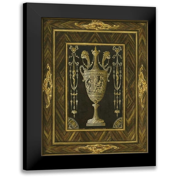 Unknown 12x14 Black Modern Framed Museum Art Print Titled - Inlay Study I