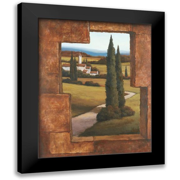 Unknown 12x14 Black Modern Framed Museum Art Print Titled - Toscany II