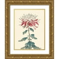 thumbnail image 1 of Unknown  12x14 Gold Ornate Wood Framed with Double Matting Museum Art Print Titled - Chrysanthemum Woodblock III, 1 of 4