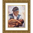 thumbnail image 1 of Unknown 12x14 Gold Ornate Wood Framed with Double Matting Museum Art Print Titled - Father and Infant, 1 of 4
