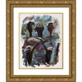 thumbnail image 1 of Unknown 12x14 Gold Ornate Wood Framed with Double Matting Museum Art Print Titled - Pray IV, 1 of 4