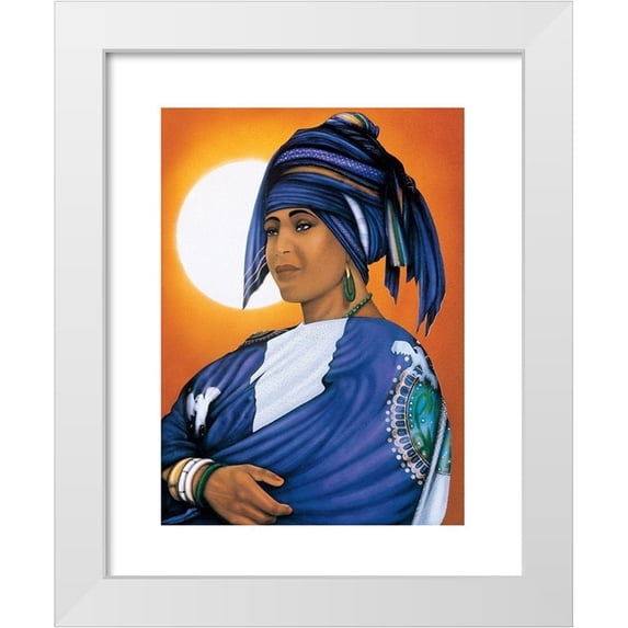 Unknown 12x14 White Modern Wood Framed Museum Art Print Titled - African Queen