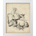 thumbnail image 1 of Unknown 12x14 White Modern Wood Framed Museum Art Print Titled - Pastoral Sketch III, 1 of 4