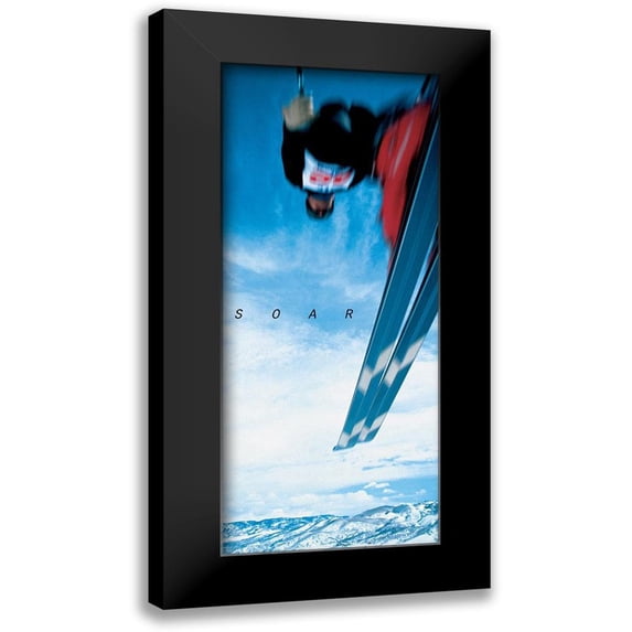 Unknown 12x24 Black Modern Framed Museum Art Print Titled - Ski - Soar