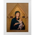 thumbnail image 1 of Unknown 13th Century Italian Illuminator 19x24 White Modern Wood Framed Museum Art Print Titled - Madonna and Child, 1 of 4