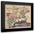thumbnail image 1 of Unknown 13x12 Black Modern Framed Museum Art Print Titled - America Septentrionali - 1751, 1 of 5
