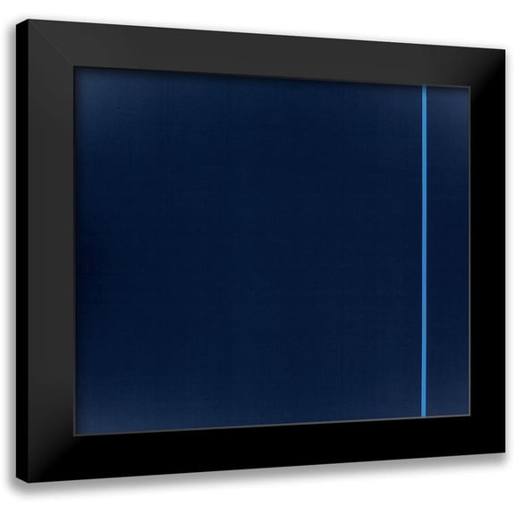 Unknown 13x12 Black Modern Framed Museum Art Print Titled - Blue Thin Line