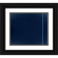 thumbnail image 1 of Unknown 13x12 Black Ornate Wood Framed with Double Matting Museum Art Print Titled - Blue Thin Line, 1 of 4
