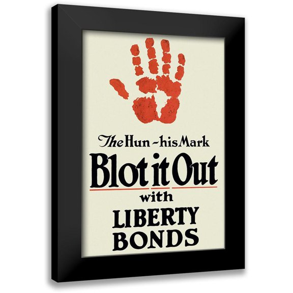 Unknown 13x18 Black Modern Framed Museum Art Print Titled - WWI: Blot It Out