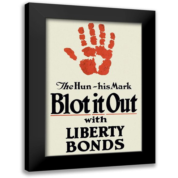 Unknown 13x18 Black Modern Framed Museum Art Print Titled - WWI: Blot It Out