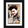 thumbnail image 1 of Unknown 13x18 Black Ornate Wood Framed with Double Matting Museum Art Print Titled - Elvis Slick, 1 of 4