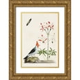 thumbnail image 1 of Unknown 13x18 Gold Ornate Wood Framed with Double Matting Museum Art Print Titled - Bird in Habitat I, 1 of 4