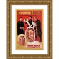 thumbnail image 1 of Unknown 13x18 Gold Ornate Wood Framed with Double Matting Museum Art Print Titled - Magicians: Houdinis Death-Defying Mystery, 1 of 4