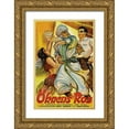 thumbnail image 1 of Unknown 13x18 Gold Ornate Wood Framed with Double Matting Museum Art Print Titled - Vintage Film Posters: Love in the Desert Okens Ros, 1 of 4