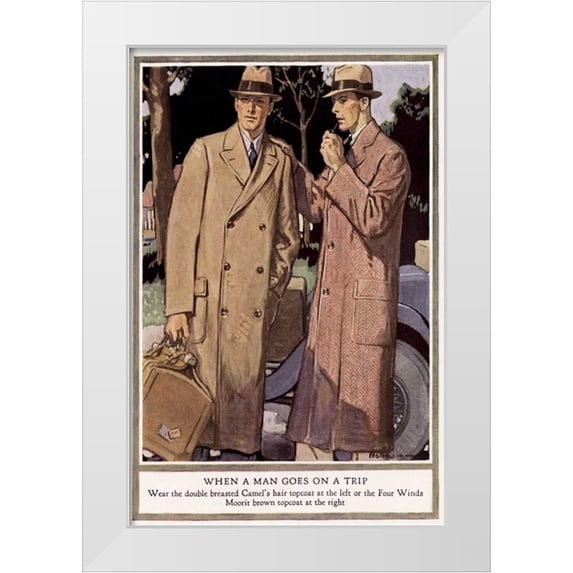 Unknown 13x18 White Modern Wood Framed Museum Art Print Titled - Baskins Fashions VI