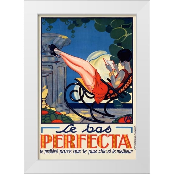 Unknown 13x18 White Modern Wood Framed Museum Art Print Titled - Le Bas Perfecta