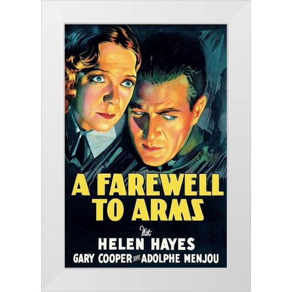 Unknown 13x18 White Modern Wood Framed Museum Art Print Titled - Vintage Film Posters: Farewell to Arms