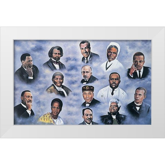 Unknown 14x10 White Modern Wood Framed Museum Art Print Titled - Leaders