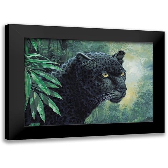 Unknown 14x11 Black Modern Framed Museum Art Print Titled - Black Panther