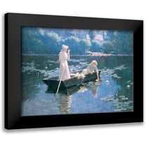 Unknown 14x11 Black Modern Framed Museum Art Print Titled - On the Lake