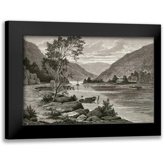Unknown 14x11 Black Modern Framed Museum Art Print Titled - Ramapo River