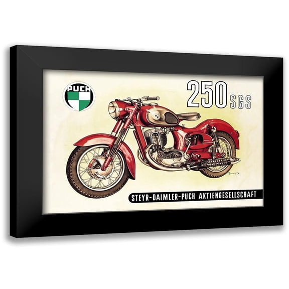 Unknown 14x11 Black Modern Framed Museum Art Print Titled - UC 250 SGS with Cutaway View
