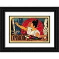 thumbnail image 1 of Unknown 14x11 Black Ornate Wood Framed with Double Matting Museum Art Print Titled - Centro de las Bellas Artes Exposicion 1900, 1900, 1 of 4