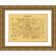 thumbnail image 1 of Unknown 14x11 Gold Ornate Wood Framed with Double Matting Museum Art Print Titled - Gillespie County Texas -1873, 1 of 4