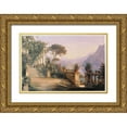 thumbnail image 1 of Unknown 14x11 Gold Ornate Wood Framed with Double Matting Museum Art Print Titled - Pompeii, 1 of 4