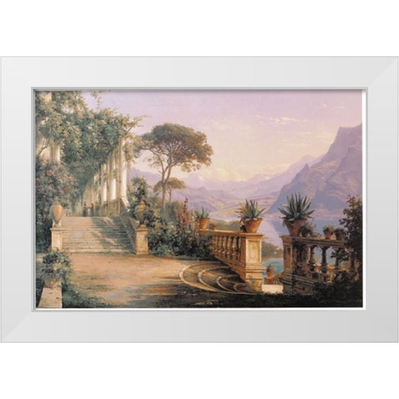Unknown 14x11 White Modern Wood Framed Museum Art Print Titled - Pompeii