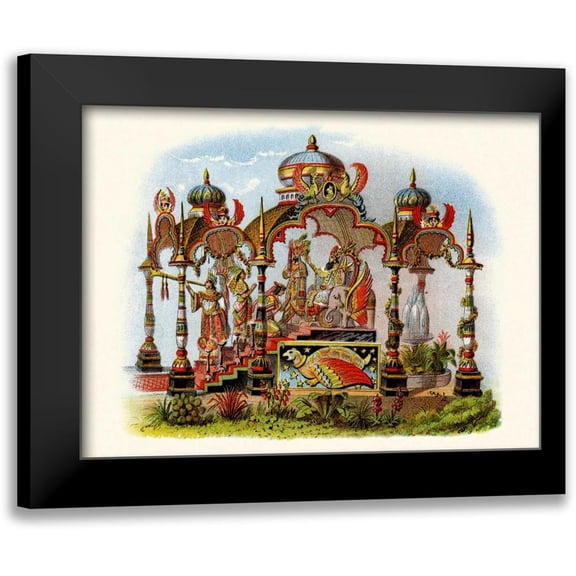 Unknown 14x12 Black Modern Framed Museum Art Print Titled - Knighthood - Mardi Gras Parade Float Design