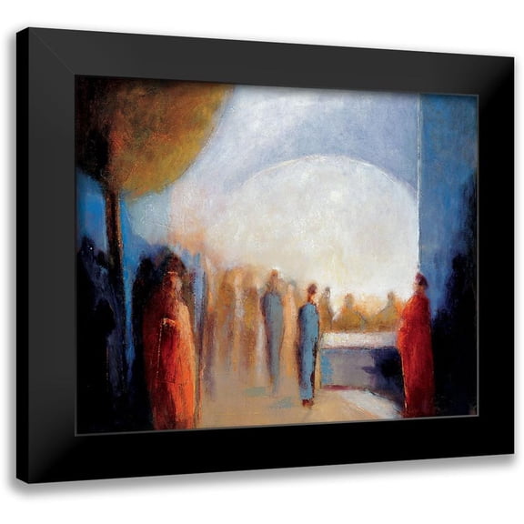 Unknown 14x12 Black Modern Framed Museum Art Print Titled - Midnight Mass