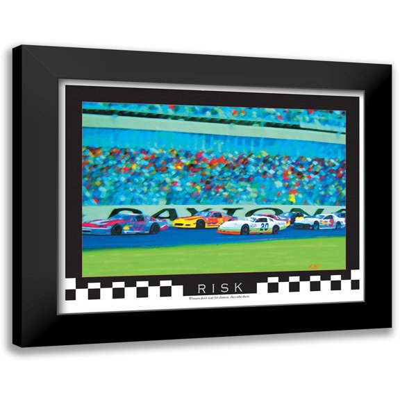Unknown 14x12 Black Modern Framed Museum Art Print Titled - Race Cars