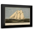 thumbnail image 1 of Unknown 14x12 Black Modern Framed Museum Art Print Titled - The Yacht Sappho of New York, 1869, 1 of 5