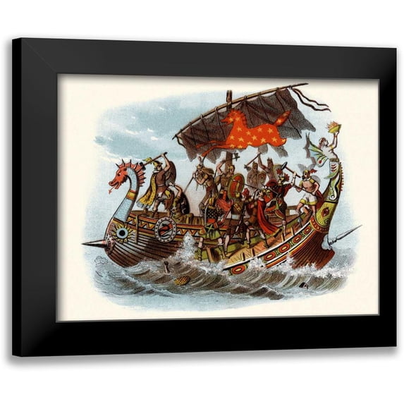 Unknown 14x12 Black Modern Framed Museum Art Print Titled - War