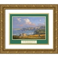 thumbnail image 1 of Unknown 14x12 Gold Ornate Wood Framed with Double Matting Museum Art Print Titled - Success - Golf on the Cliffs, 1 of 4