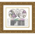 thumbnail image 1 of Unknown 14x12 Gold Ornate Wood Framed with Double Matting Museum Art Print Titled - World Progress of Christianity, 1 of 4