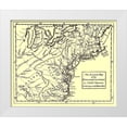 thumbnail image 1 of Unknown 14x12 White Modern Wood Framed Museum Art Print Titled - English Colonies Bordering Ohio River - 1750, 1 of 4