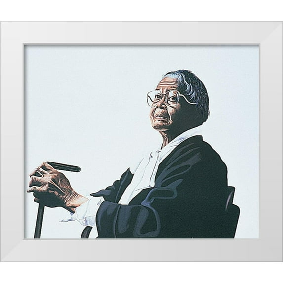 Unknown 14x12 White Modern Wood Framed Museum Art Print Titled - My Cane, My Friend I