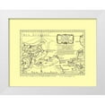 thumbnail image 1 of Unknown 14x12 White Modern Wood Framed Museum Art Print Titled - Russian Discoveries Asia America Russia, 1 of 4